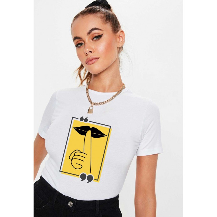 Tricou dama alb - Don`t Speak Tricou dama alb - Don`t Speak